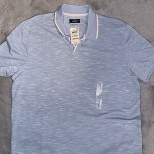 Alfani men’s polo shirt light blue nwt large​